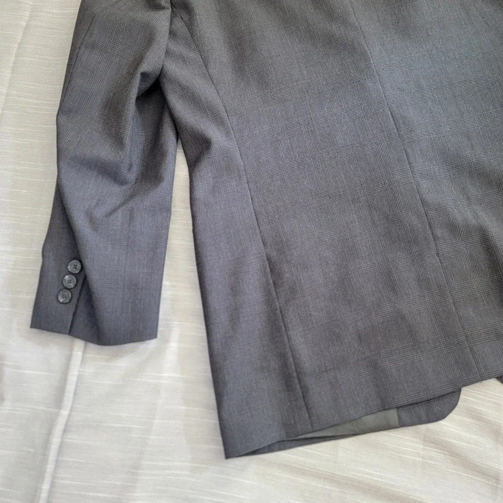Brooks Brothers Sport Coat Blazer Plaid 2‎ Button Notch Lapel 42R USA Union Made